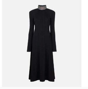 Christopher Kane Ribbed Jersey Cristal Dress.
